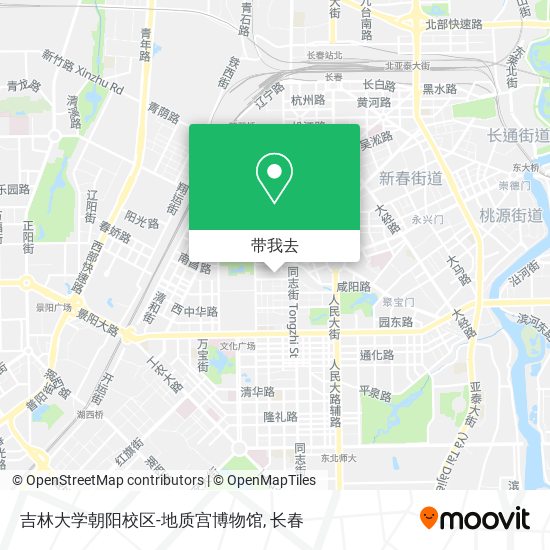 吉林大学朝阳校区-地质宫博物馆地图