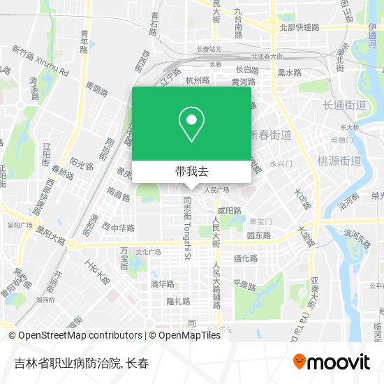 吉林省职业病防治院地图