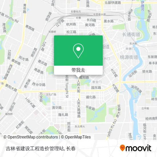吉林省建设工程造价管理站地图