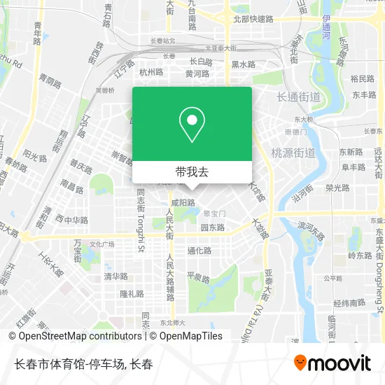 长春市体育馆-停车场地图