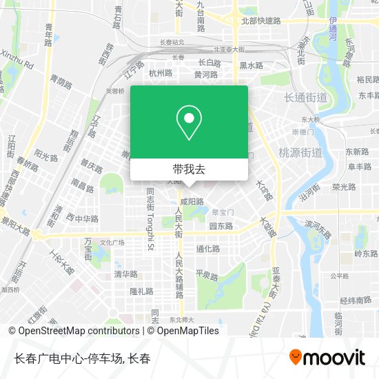 长春广电中心-停车场地图