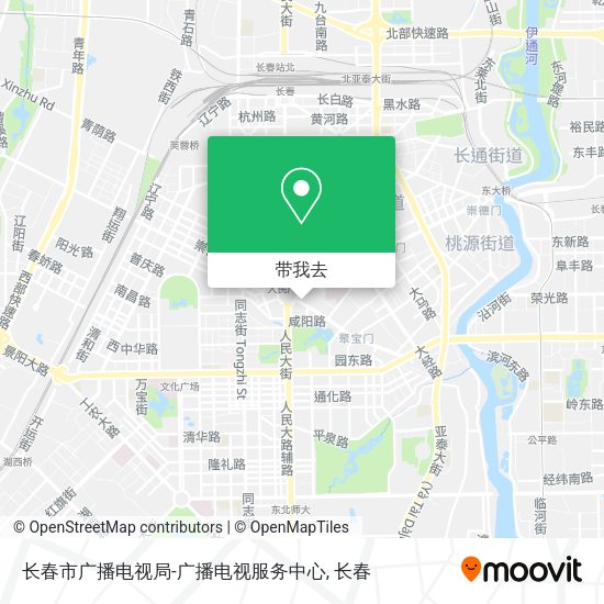长春市广播电视局-广播电视服务中心地图