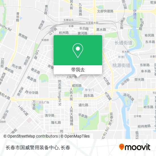 长春市国威警用装备中心地图