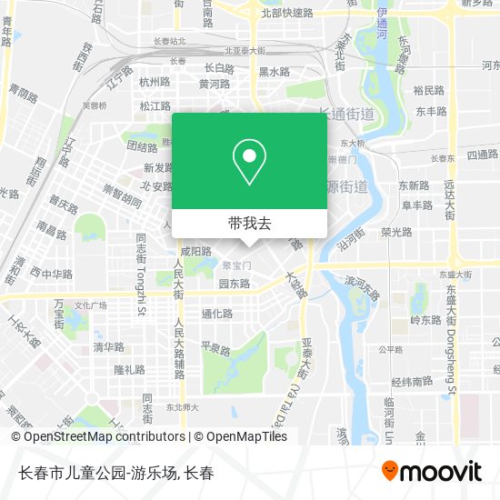 长春市儿童公园-游乐场地图