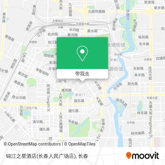 锦江之星酒店(长春人民广场店)地图