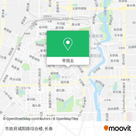 市政府咸阳路综合楼地图