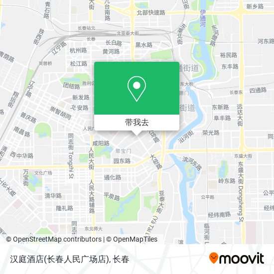 汉庭酒店(长春人民广场店)地图