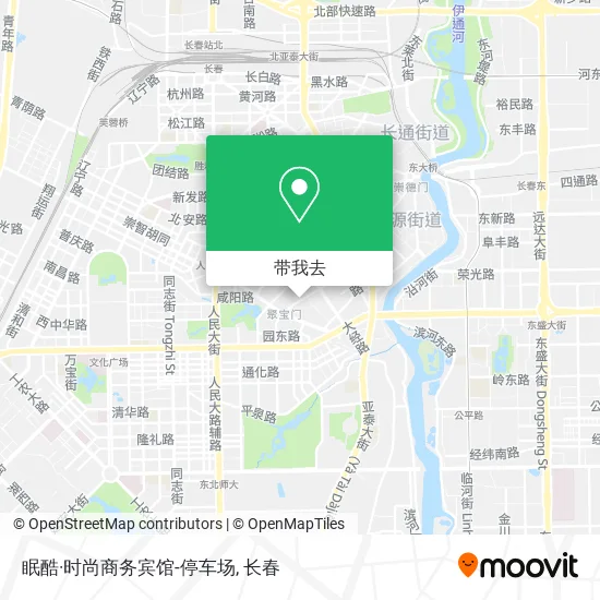 眠酷·时尚商务宾馆-停车场地图