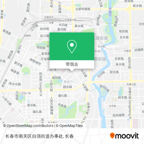 长春市南关区自强街道办事处地图