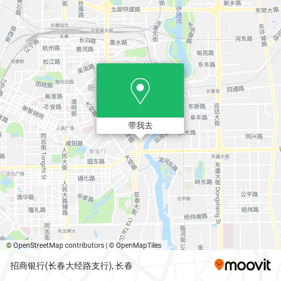 招商银行(长春大经路支行)地图