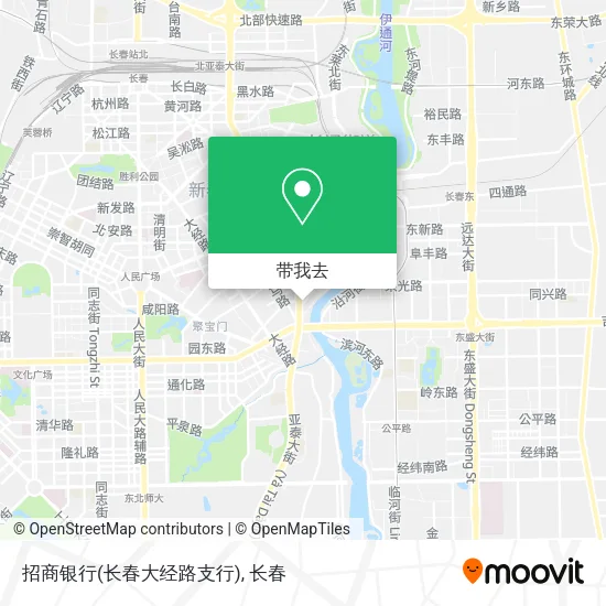 招商银行(长春大经路支行)地图