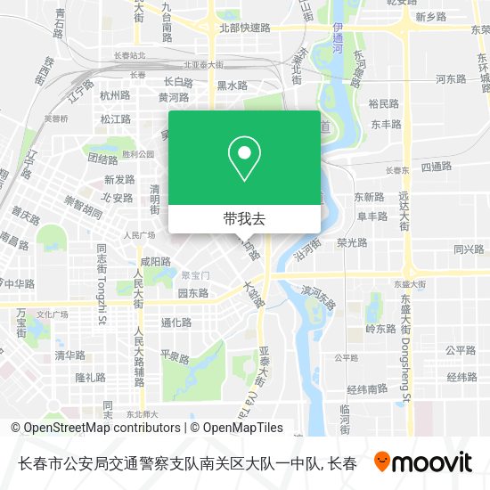 长春市公安局交通警察支队南关区大队一中队地图