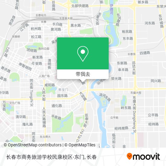 长春市商务旅游学校民康校区-东门地图