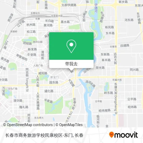 长春市商务旅游学校民康校区-东门地图
