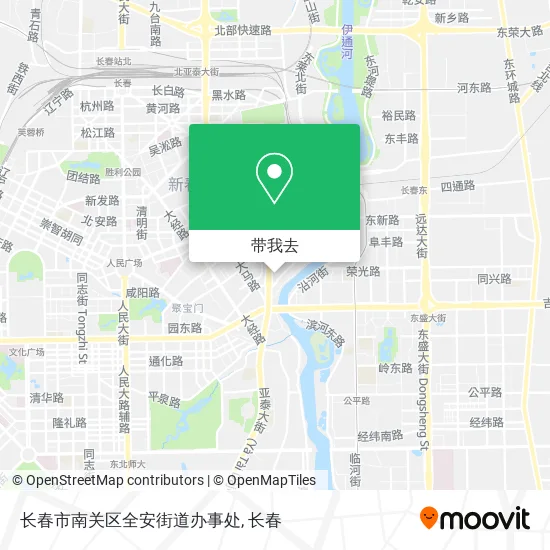 长春市南关区全安街道办事处地图