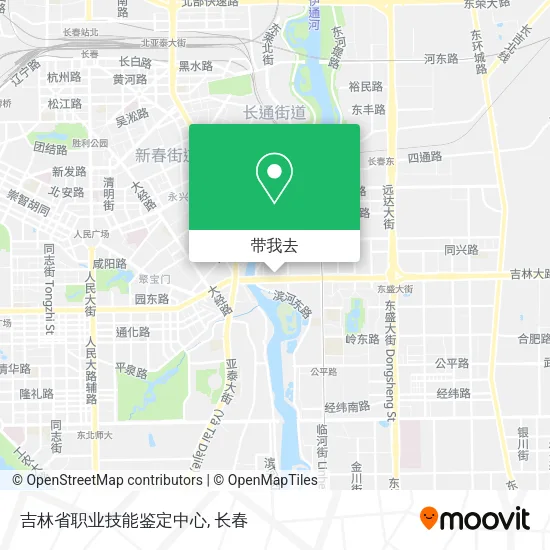 吉林省职业技能鉴定中心地图