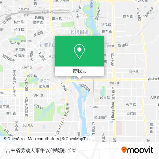 吉林省劳动人事争议仲裁院地图