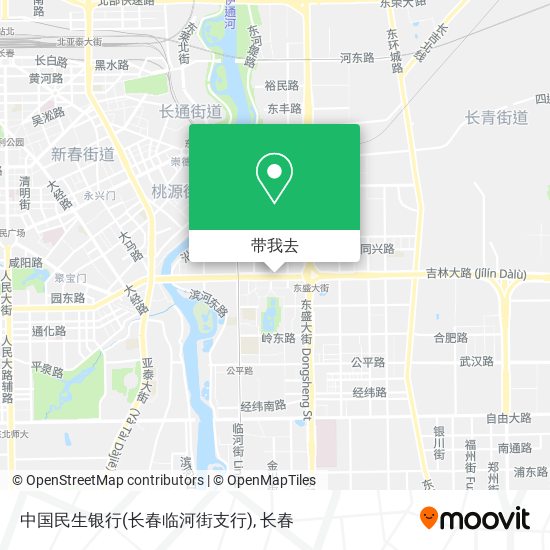 中国民生银行(长春临河街支行)地图