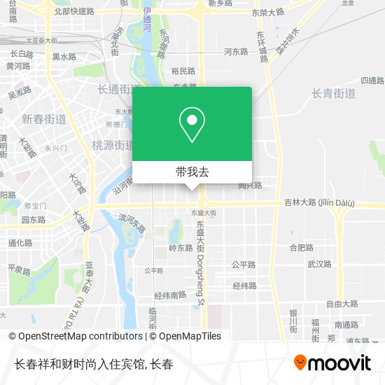 长春祥和财时尚入住宾馆地图