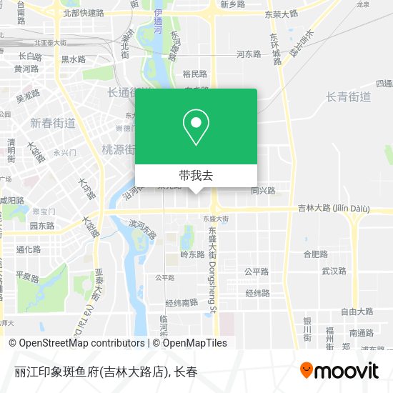 丽江印象斑鱼府(吉林大路店)地图