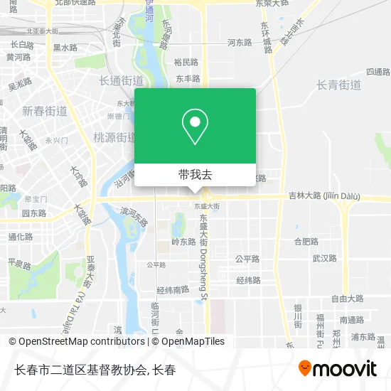 长春市二道区基督教协会地图