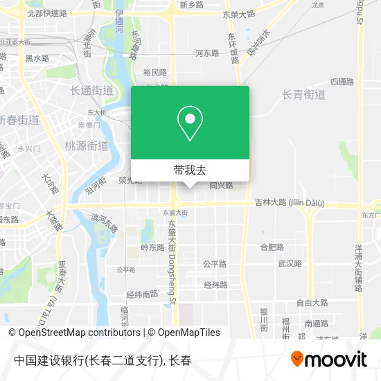 中国建设银行(长春二道支行)地图