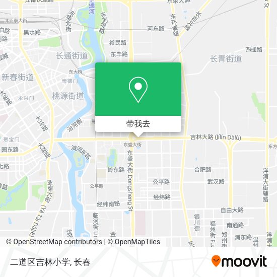 二道区吉林小学地图