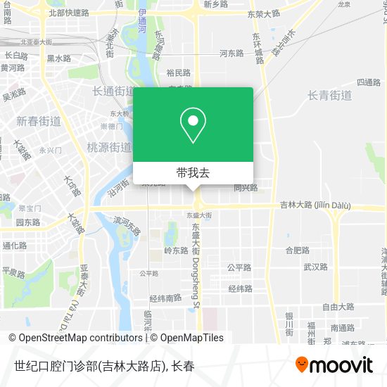 世纪口腔门诊部(吉林大路店)地图