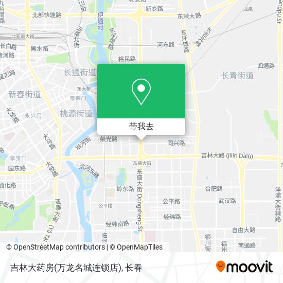 吉林大药房(万龙名城连锁店)地图
