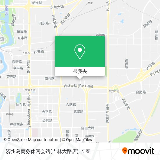 济州岛商务休闲会馆(吉林大路店)地图