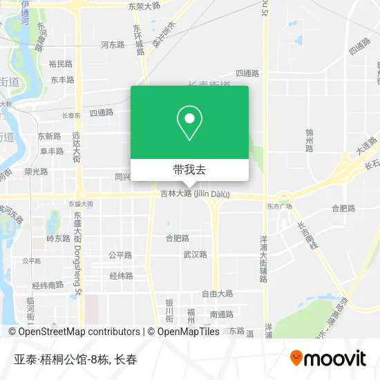 亚泰·梧桐公馆-8栋地图