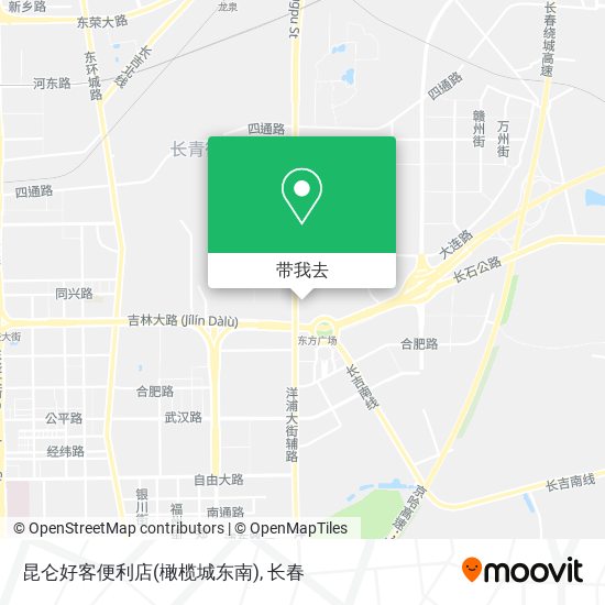 昆仑好客便利店(橄榄城东南)地图