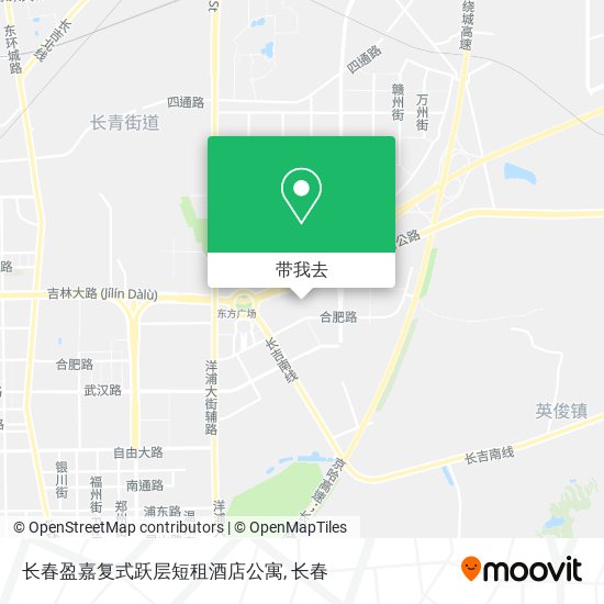 长春盈嘉复式跃层短租酒店公寓地图