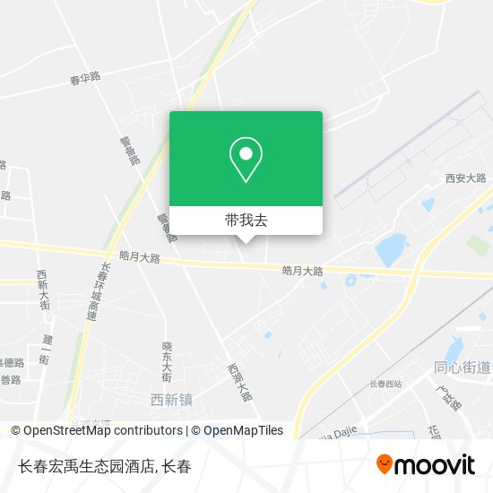 长春宏禹生态园酒店地图