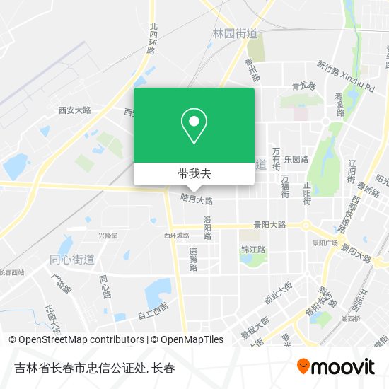 吉林省长春市忠信公证处地图