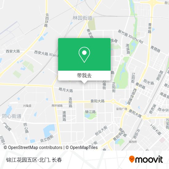 锦江花园五区-北门地图