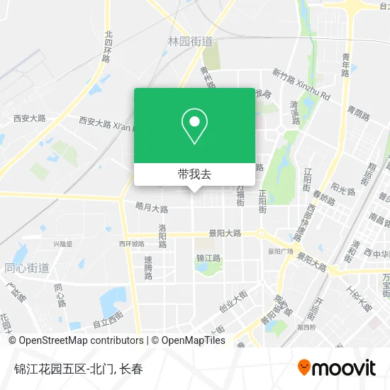 锦江花园五区-北门地图