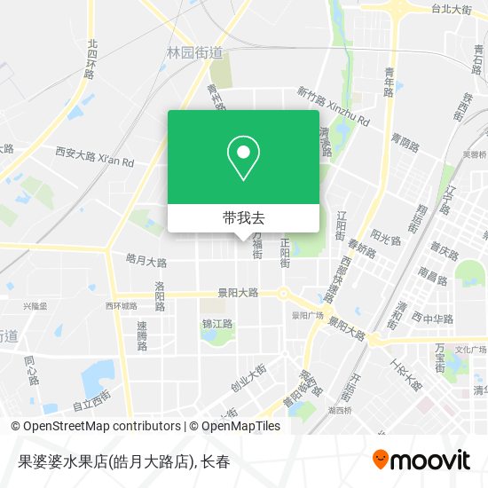果婆婆水果店(皓月大路店)地图
