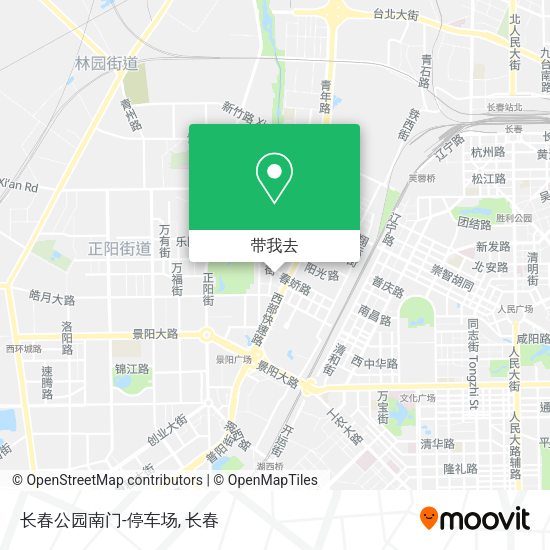 长春公园南门-停车场地图