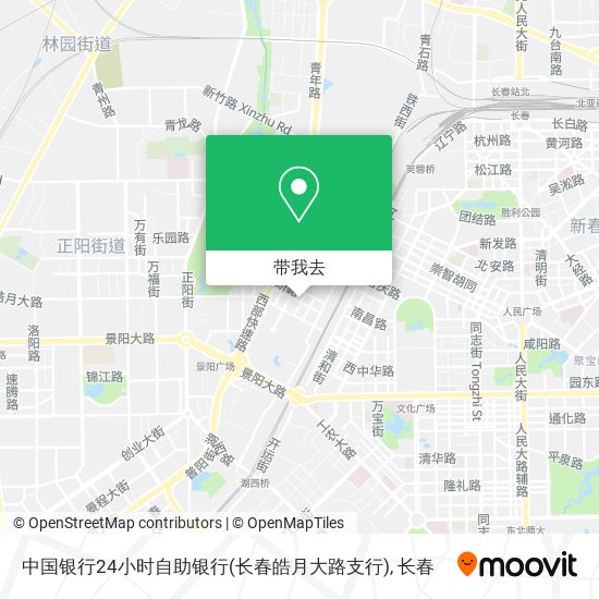 中国银行24小时自助银行(长春皓月大路支行)地图