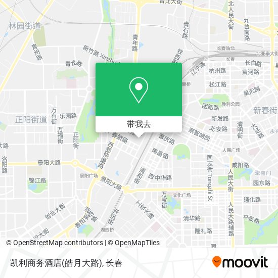 凯利商务酒店(皓月大路)地图