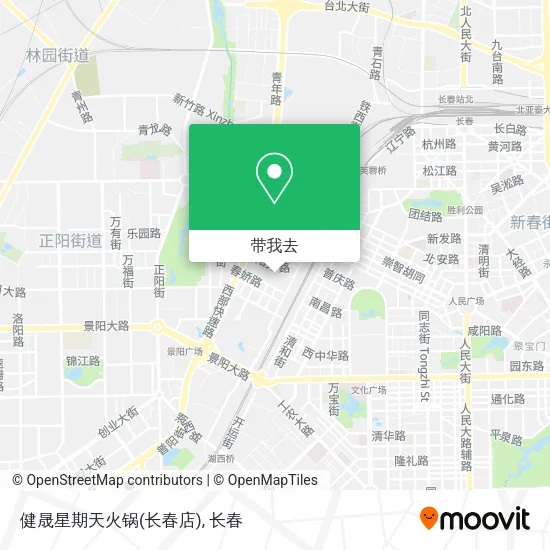健晟星期天火锅(长春店)地图