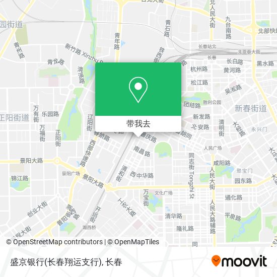 盛京银行(长春翔运支行)地图