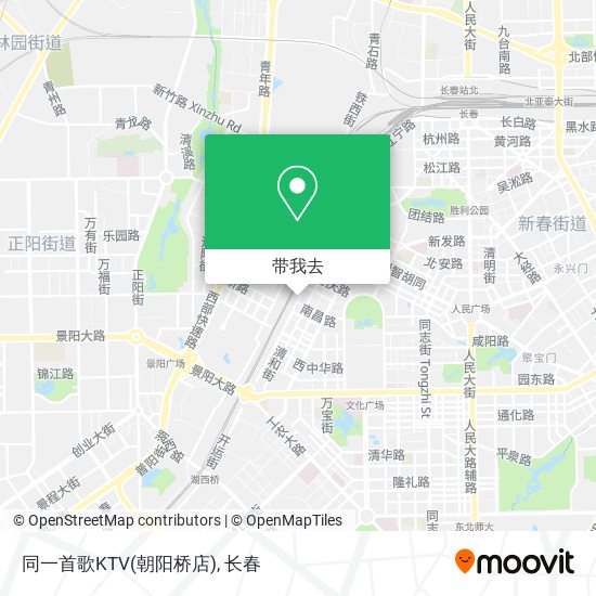 同一首歌KTV(朝阳桥店)地图