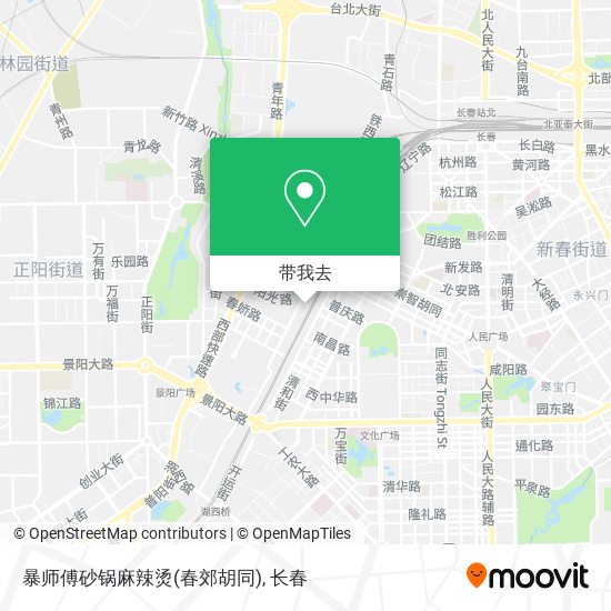 暴师傅砂锅麻辣烫(春郊胡同)地图