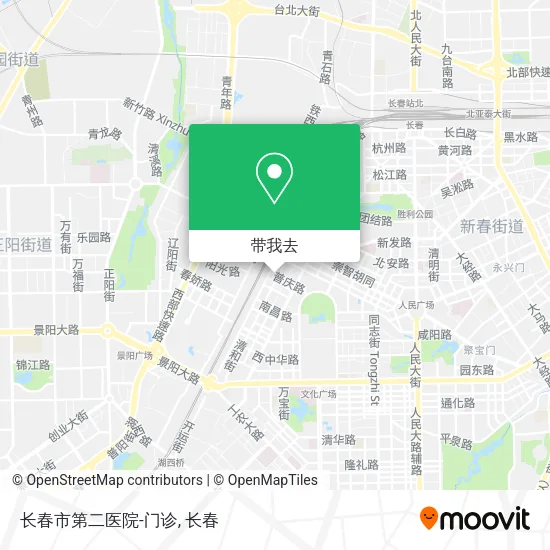 长春市第二医院-门诊地图