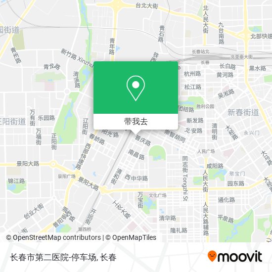 长春市第二医院-停车场地图