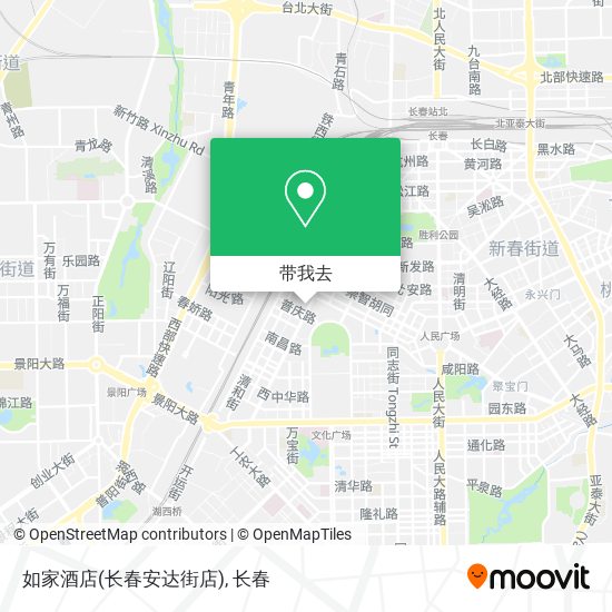 如家酒店(长春安达街店)地图