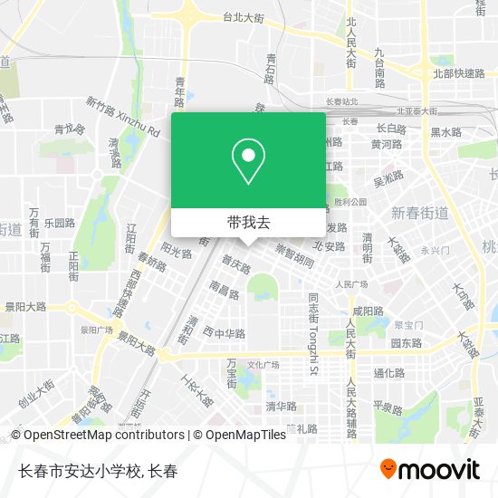 长春市安达小学校地图