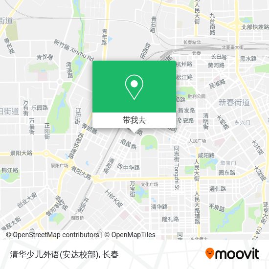 清华少儿外语(安达校部)地图